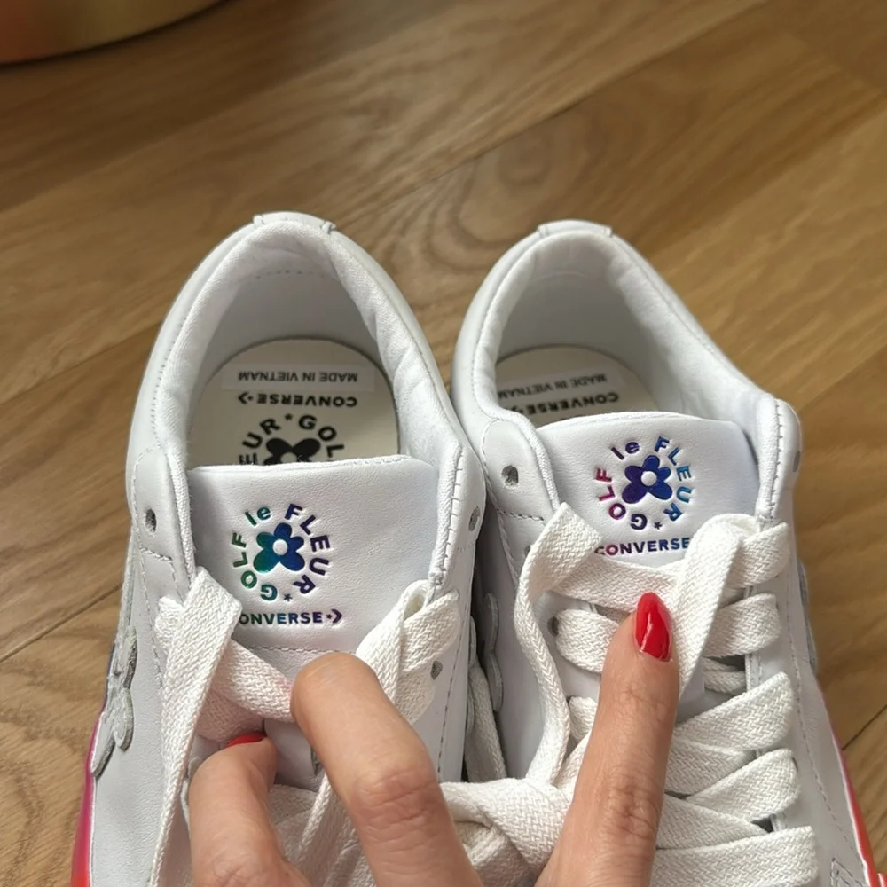 Converse x Golf le Fleur leather low top sneakers NWOT - Picture 9 of 16